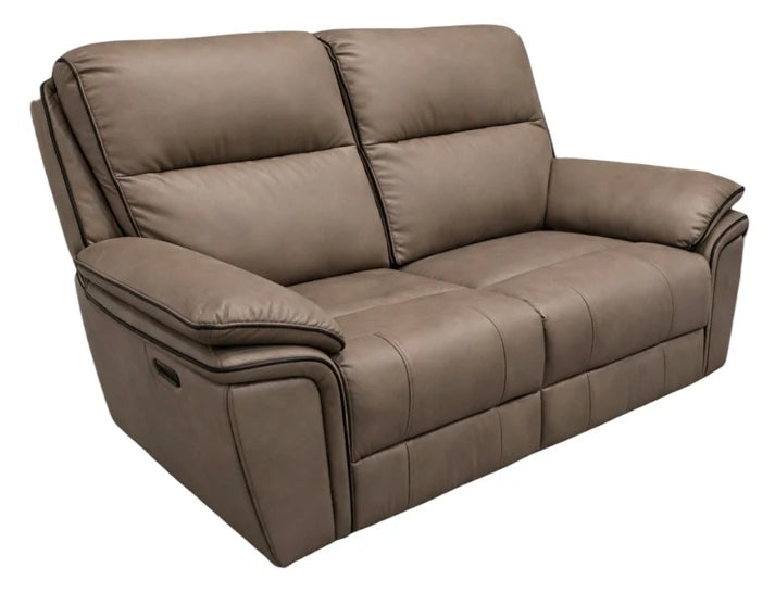 Montana Brown Leather Recliner Sofa (3+2+1)