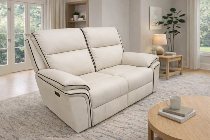 Montana Ivory Recliner Sofa (3+2+1)