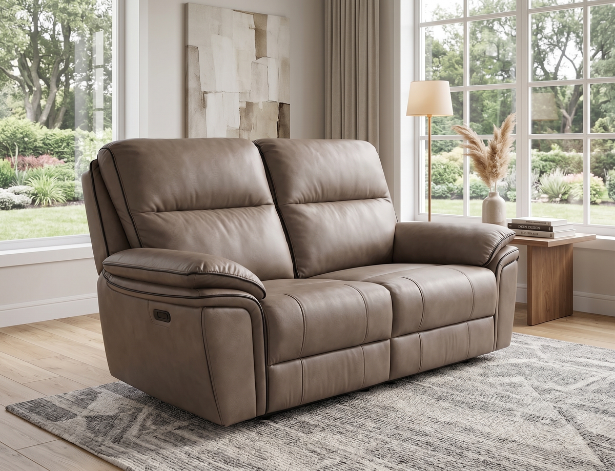 Montana Leather Reclining 2-Seater Sofa